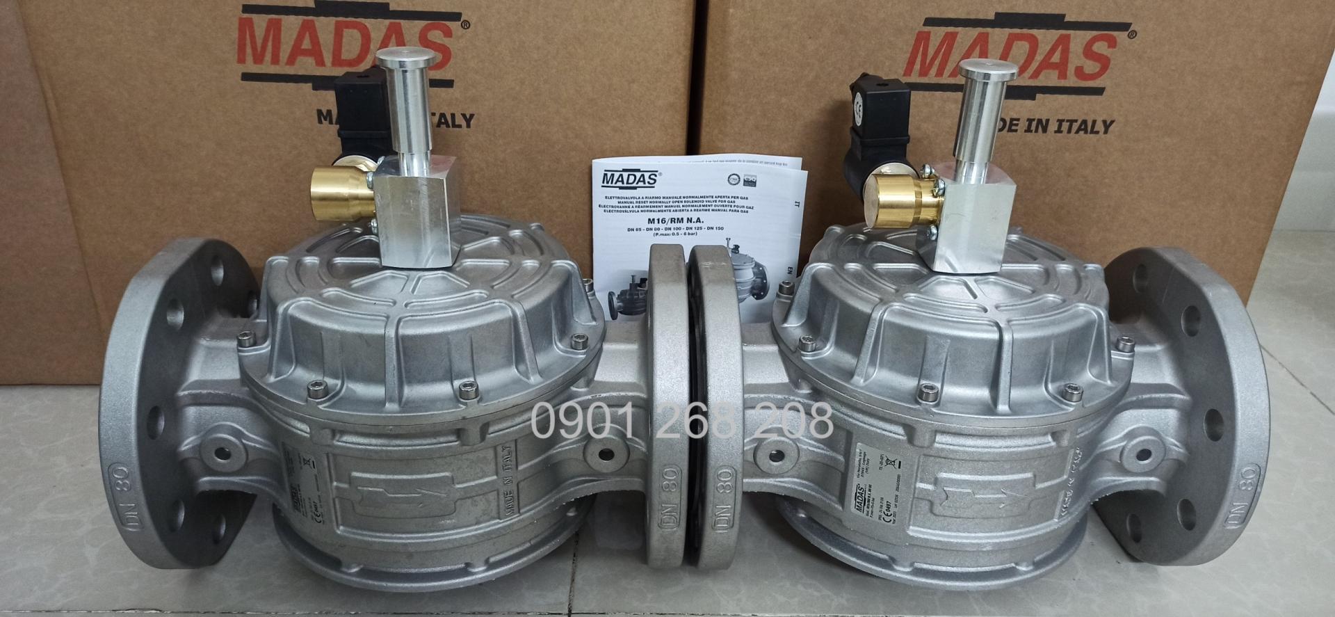van điện từ thường mở madas DN80